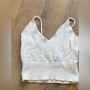 Brandy Melville white crop tank size small